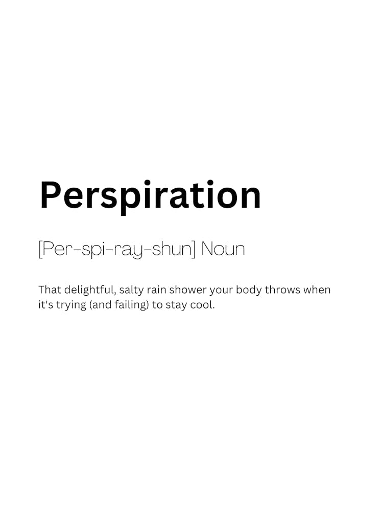 Perspiration Definition Meaning