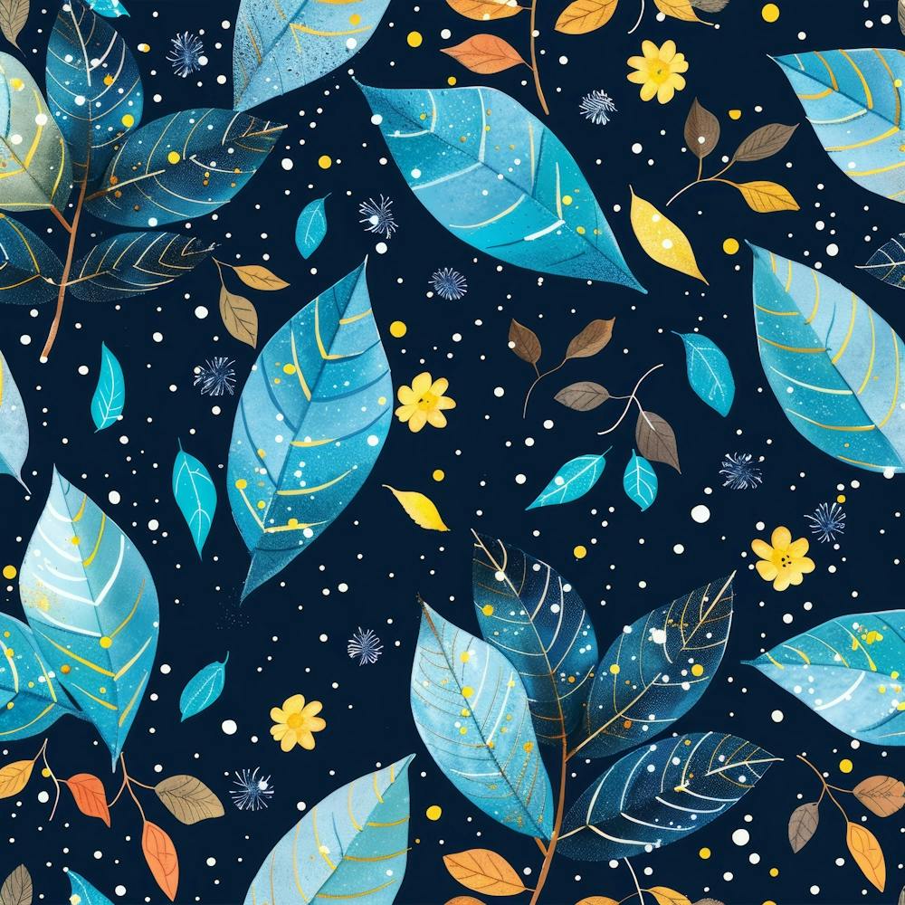 Autumn Leaves Seamless Pattern 9