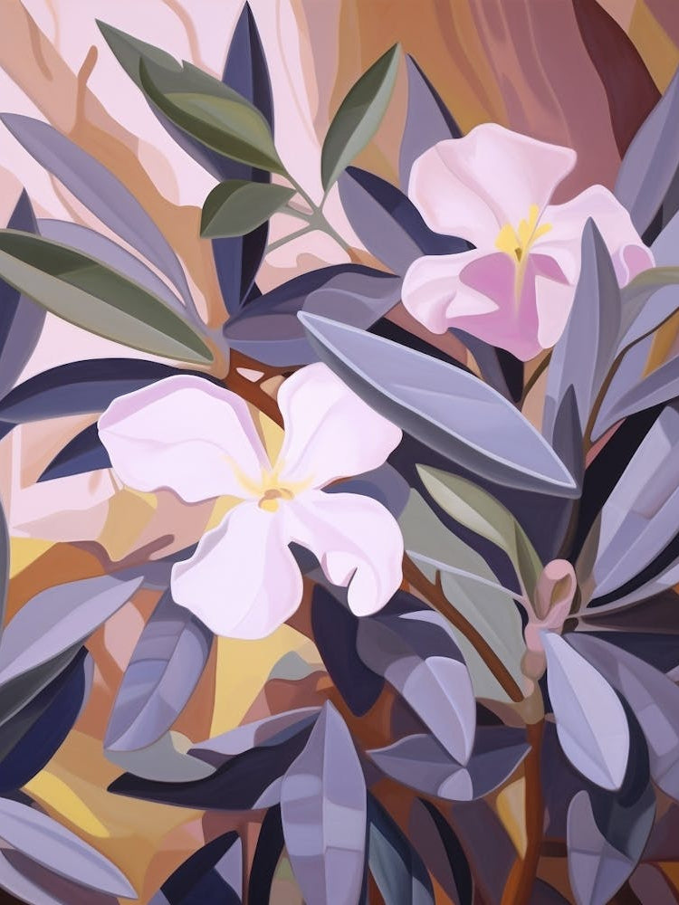 Periwinkle 4 Flower Painting
