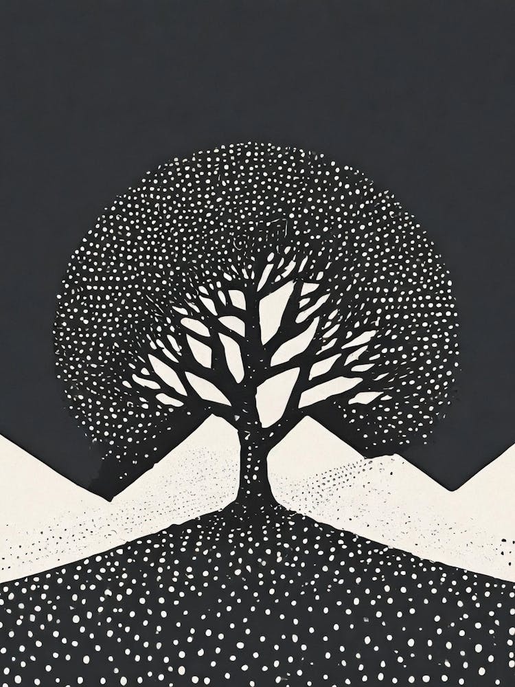 Tree In The Snow