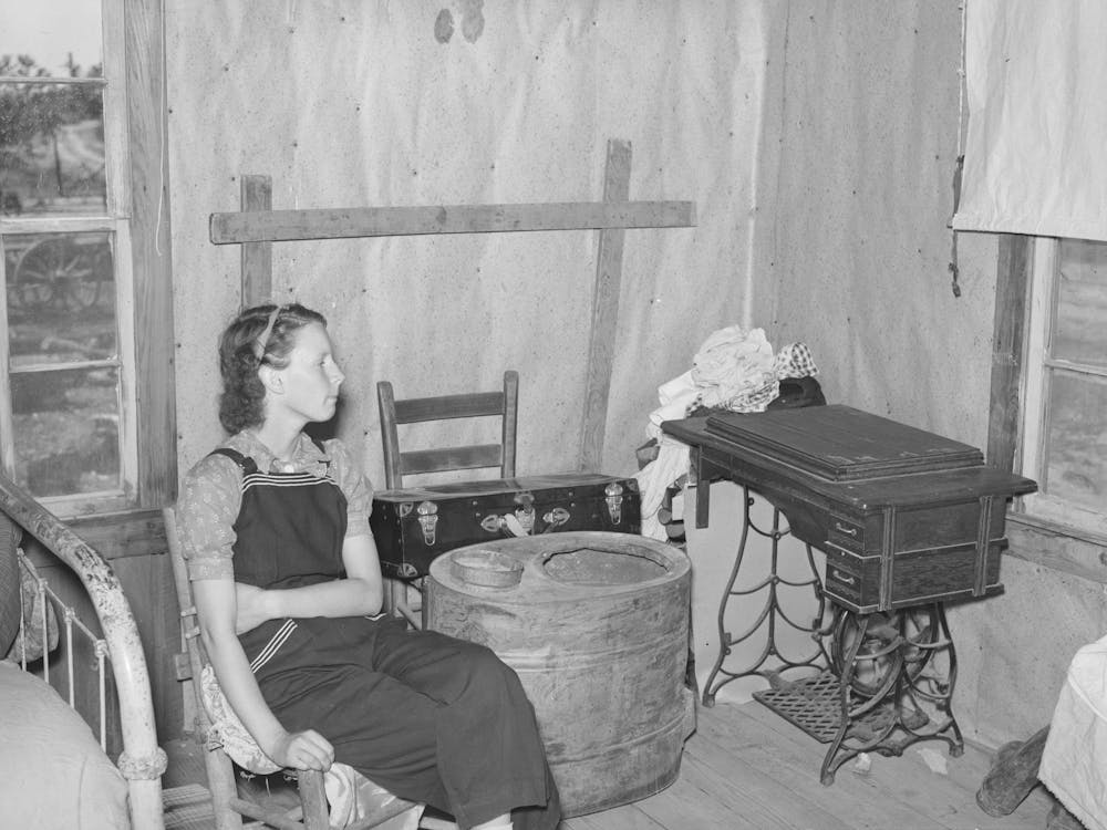 Southeast Missouri Farms, Sharecropper S Daughter In Corner Of Shack Bedroom, La Forge Project