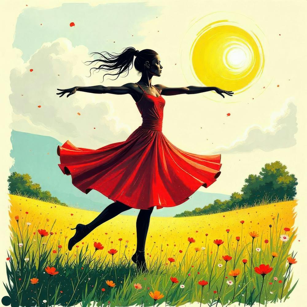 Girl In A Red Dress