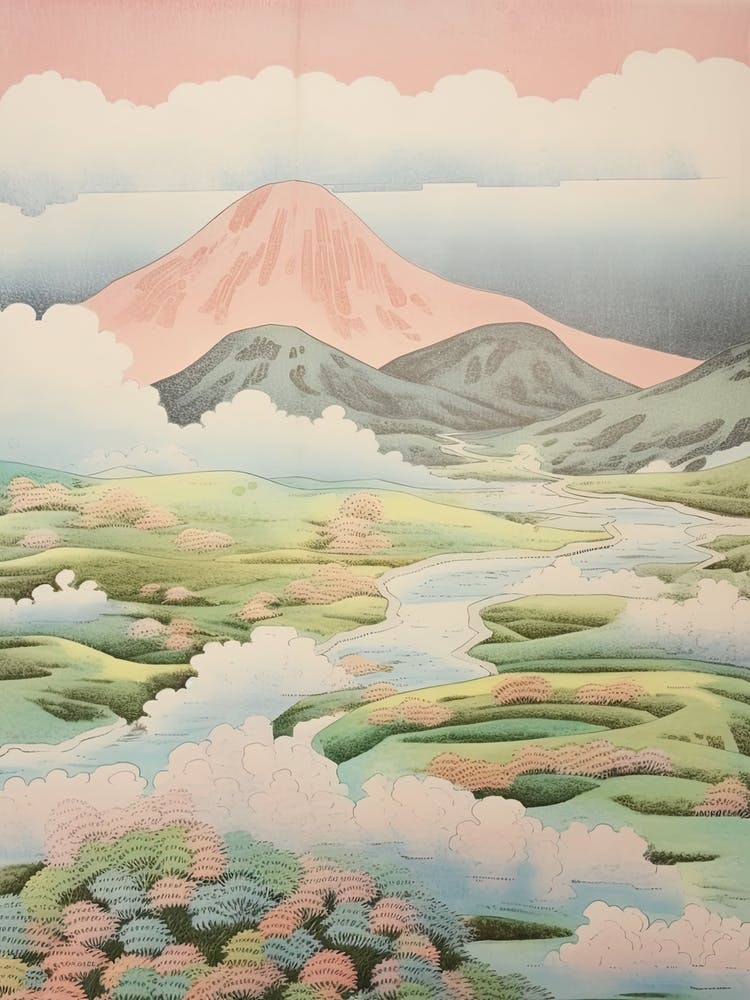 Mount Aso In Kumamoto Japanese Landscape 1