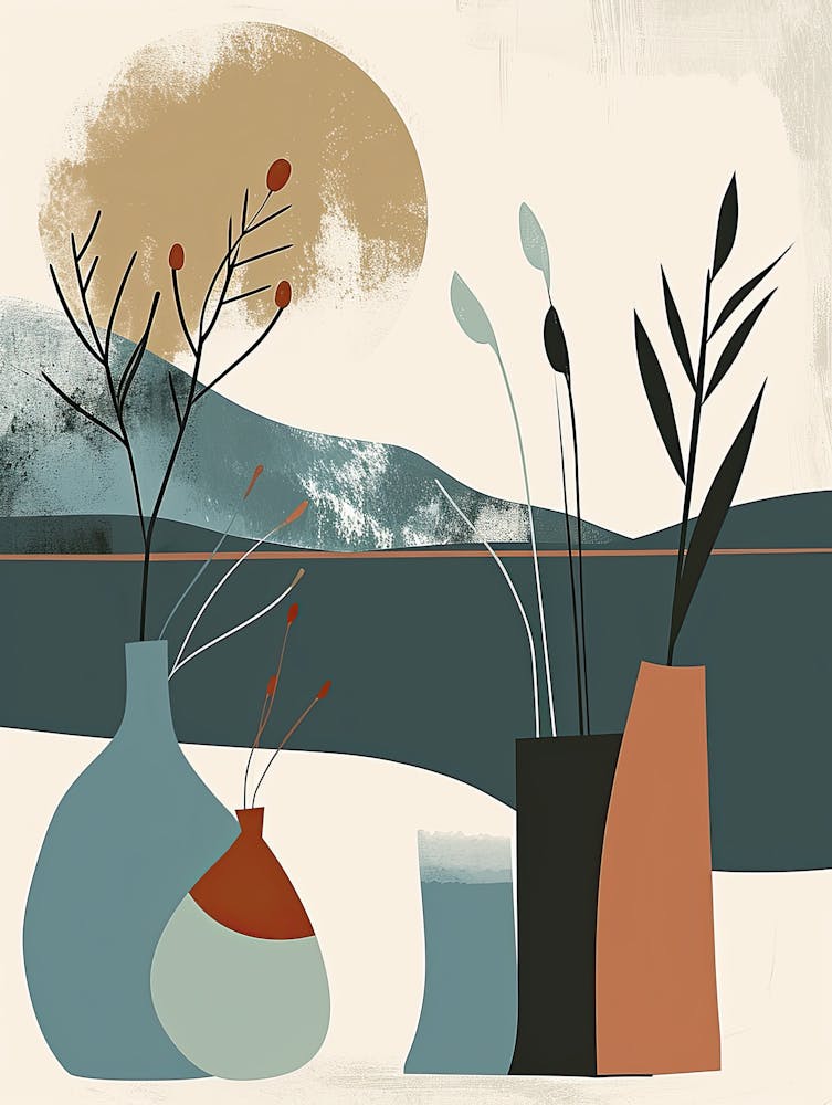 Vases In The Sun, Scandinavian Simplicity