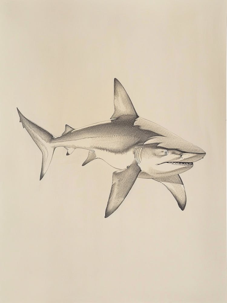 Dogfish Shark Vintage Illustration 6