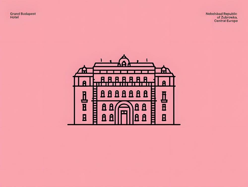 Grand Boulevard Hotel : Architecture au trait rose