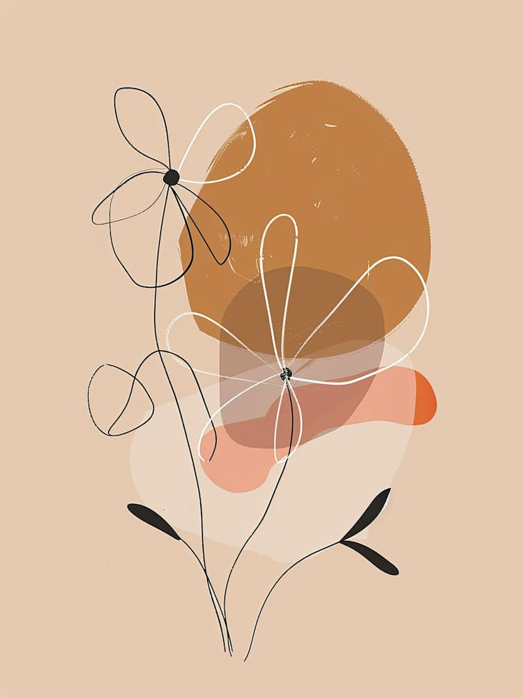 Honolulu Botanical Garden Boho Line Art