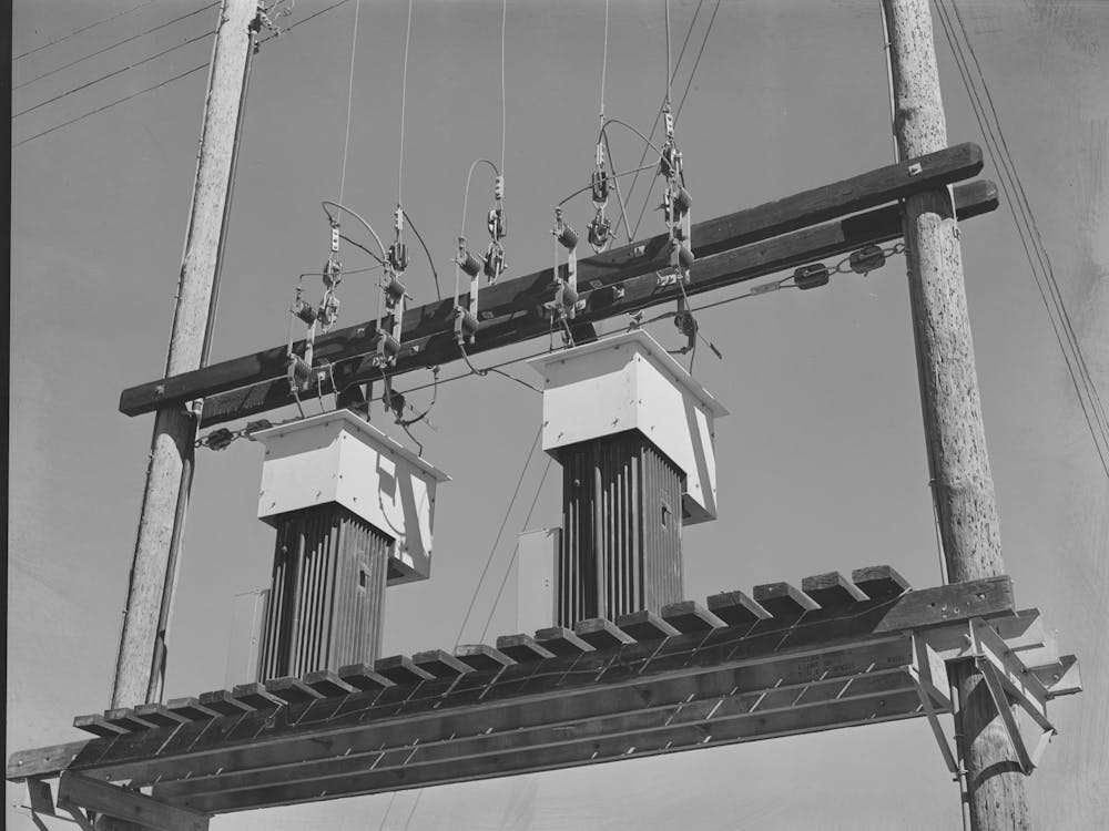 Electric Transformers, Taylor, Texas By Russell Lee