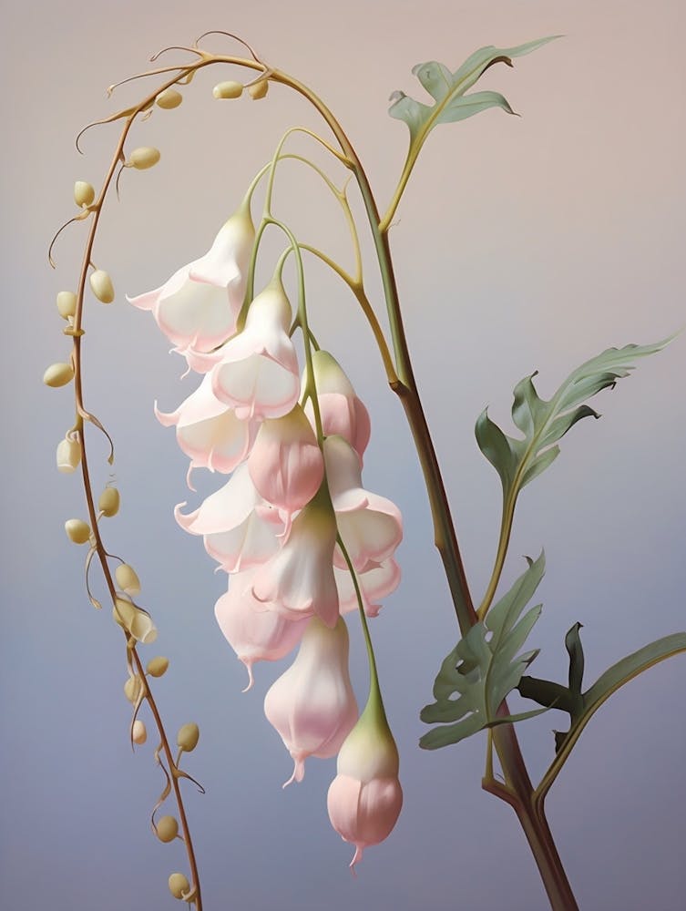 Floral Illustration Lily Of The Valley