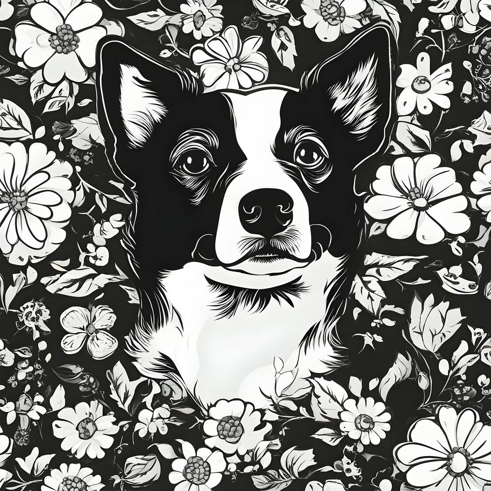 Black And White Dog 2