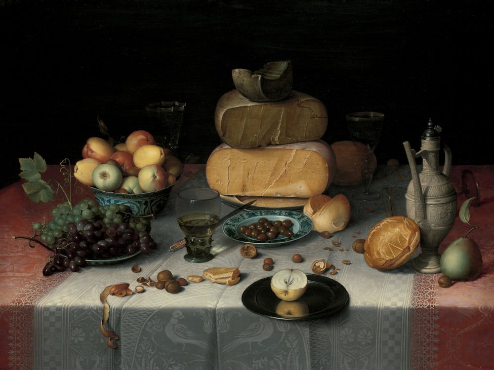 Still Life With Cheese, Floris Claesz Van Dijck
