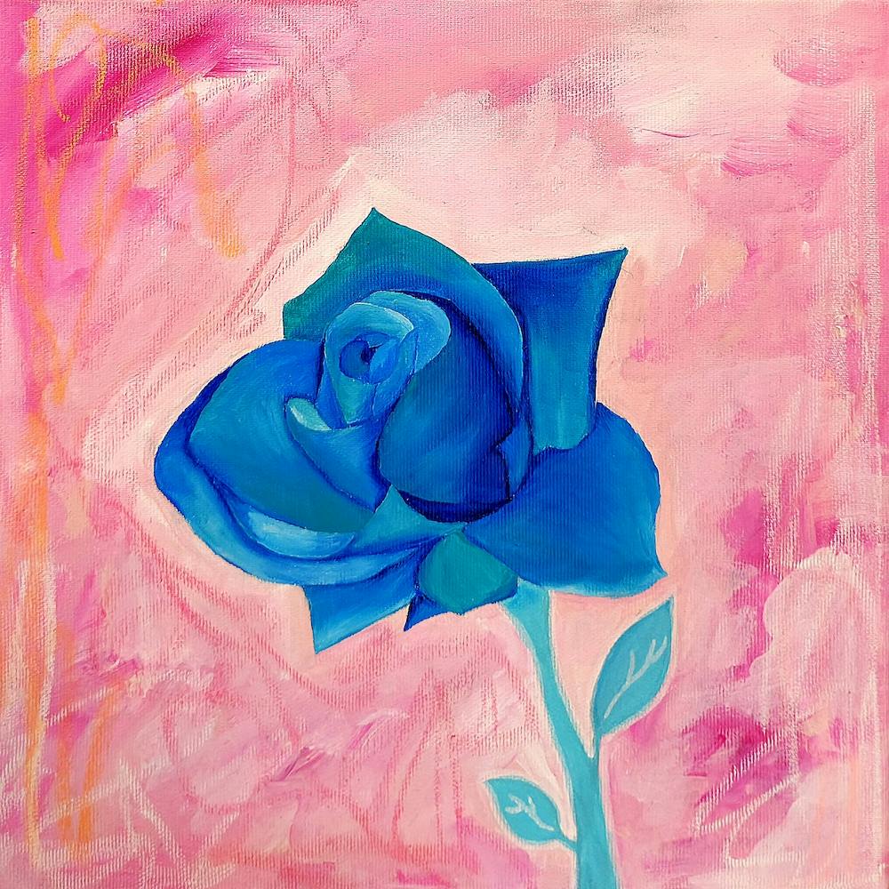 Blaue Rose 1