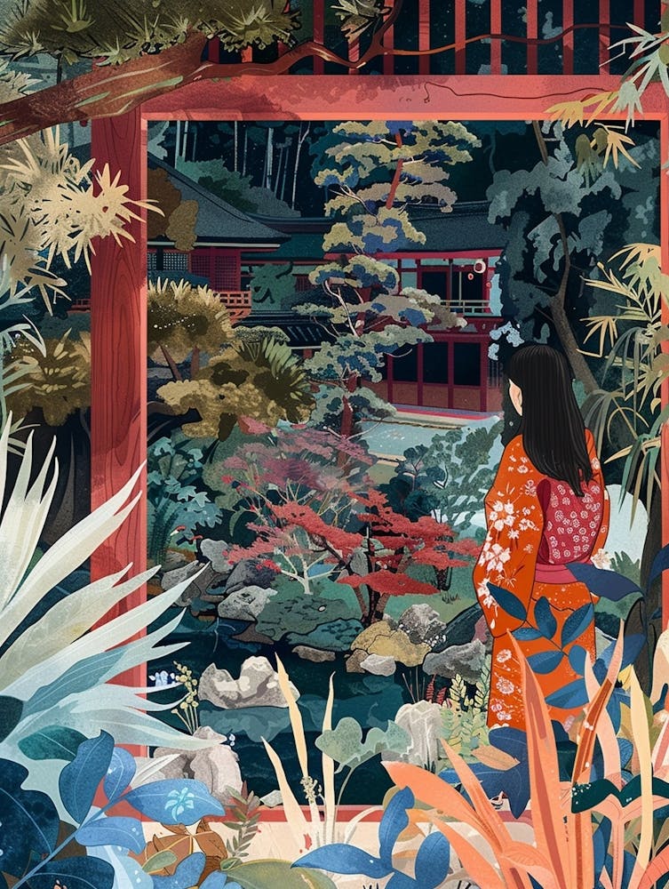 In The Garden Ryoan Ji Garden Japan 1