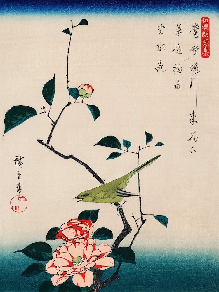 Camellia And Nightingale