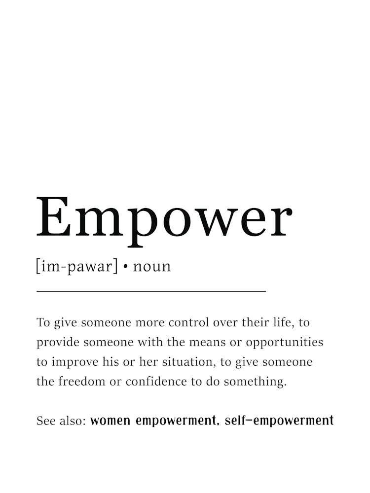 Empower Definition Poster - Dictionary