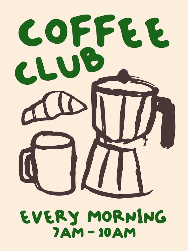 Coffee Club In Green