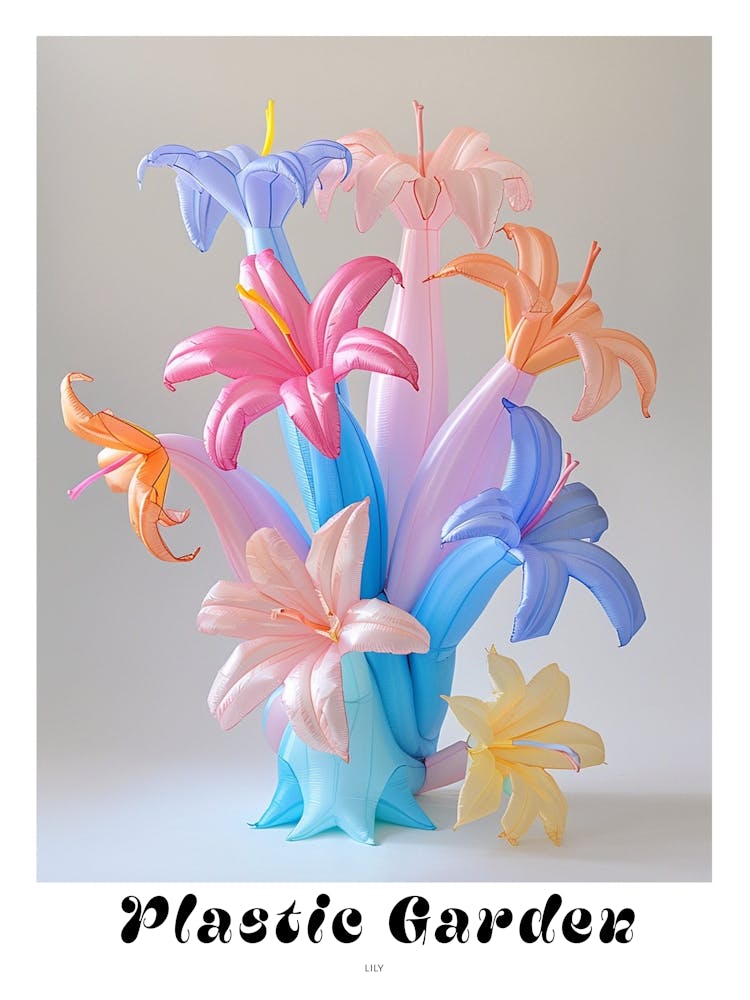 Dreamy Inflatable Flowers Poster Lily 1