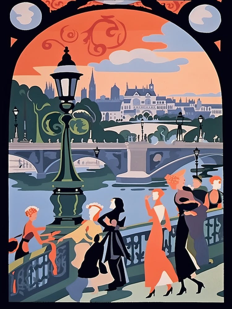 Pont Alexandre Iii, France Colourful 2