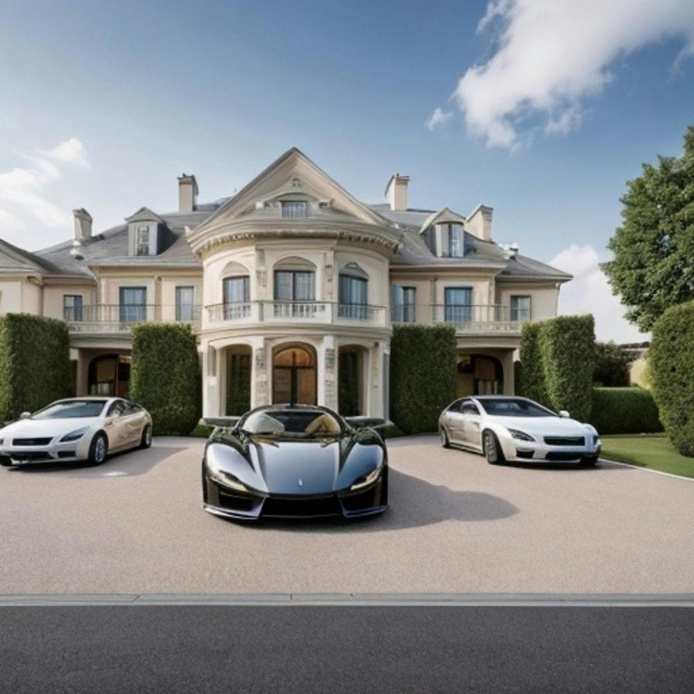 Luxury Cars Parked under a Million Dollar Mansion!