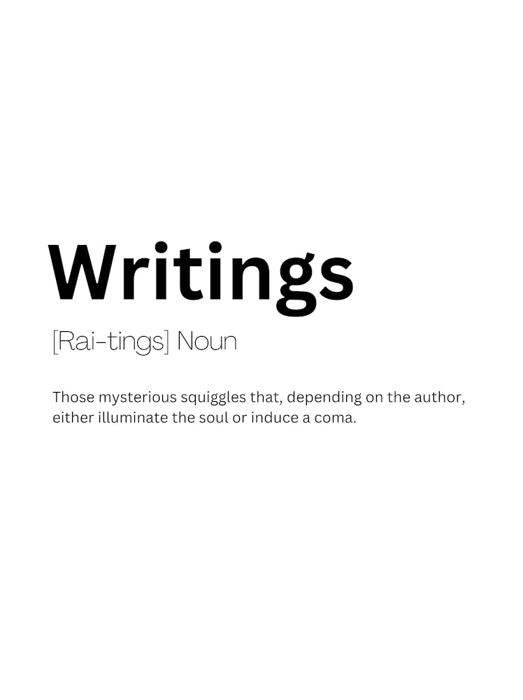 Writings Definition Meaning