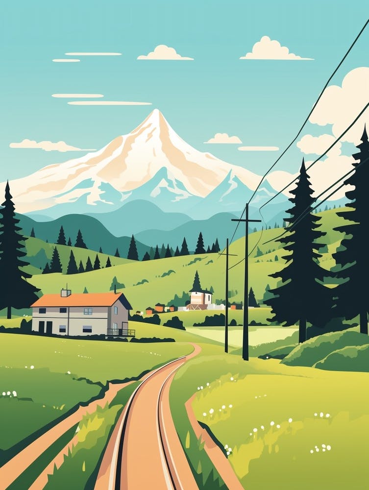 Georgia 2 Travel Illustration