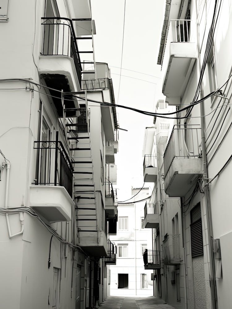 Malaga, Spanien, Fotografie in Schwarz-Weiß 4