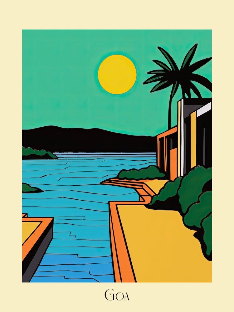 Affiche du Style de design minimaliste de Goa, India 2