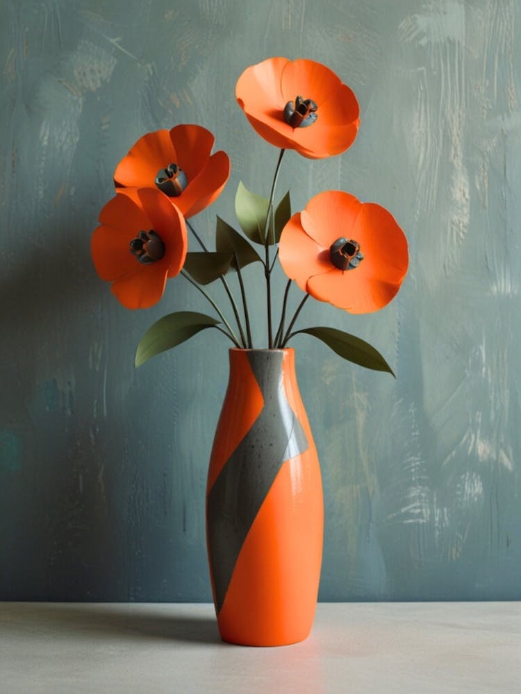 Mohnblumen in einer Vase