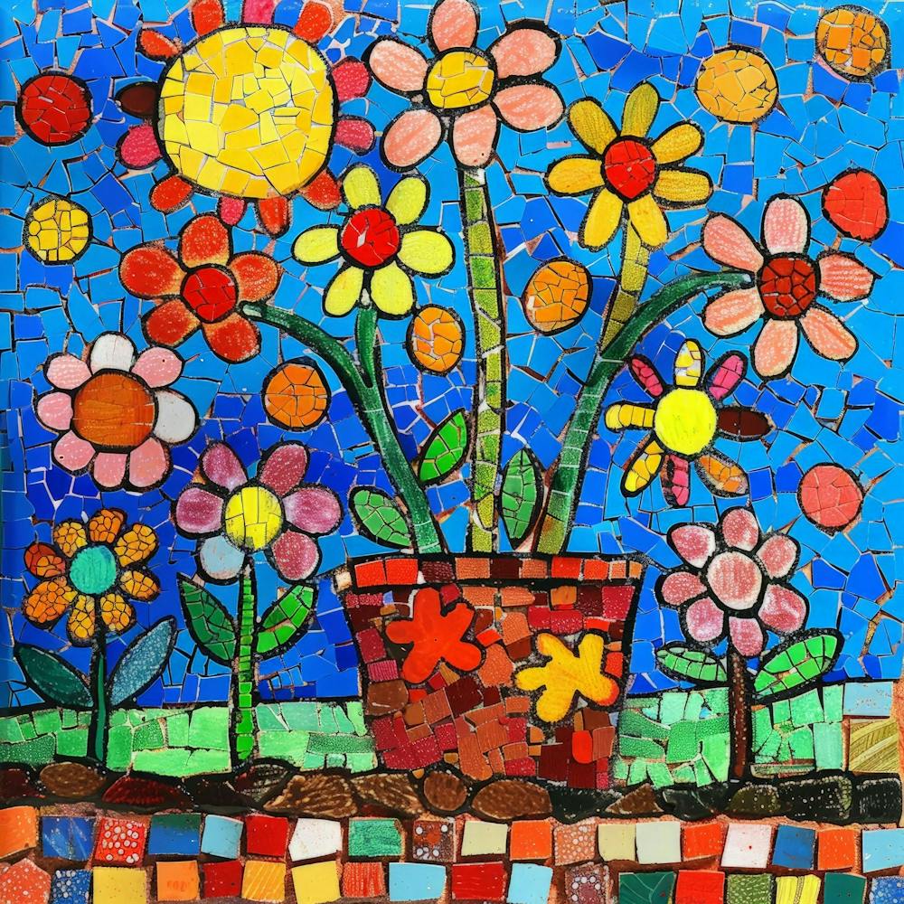 Mosaic Flower Garden