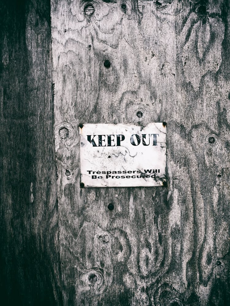 Keep Out Warning Sign