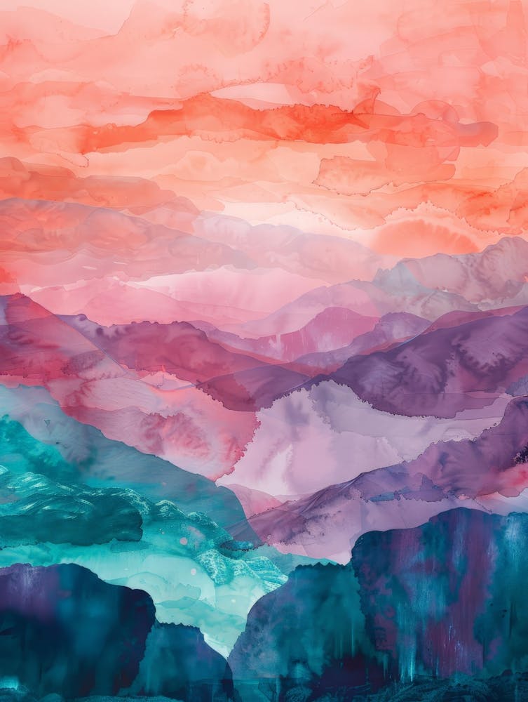 Abstract Watercolor Painting 50