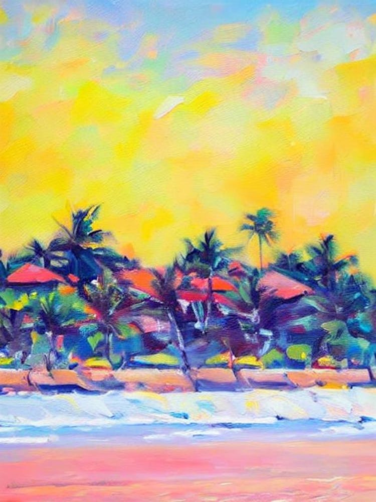 Gili Trawangan Beach, Indonesia Bright Abstract