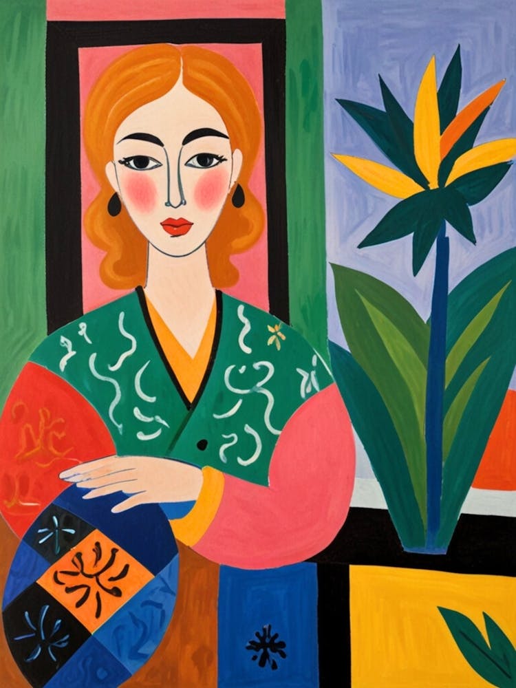 Woman With A Flower 1