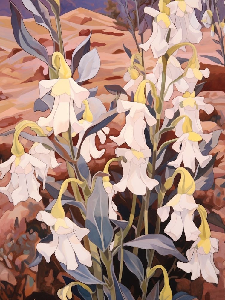 Lobelia 4 Flower Painting