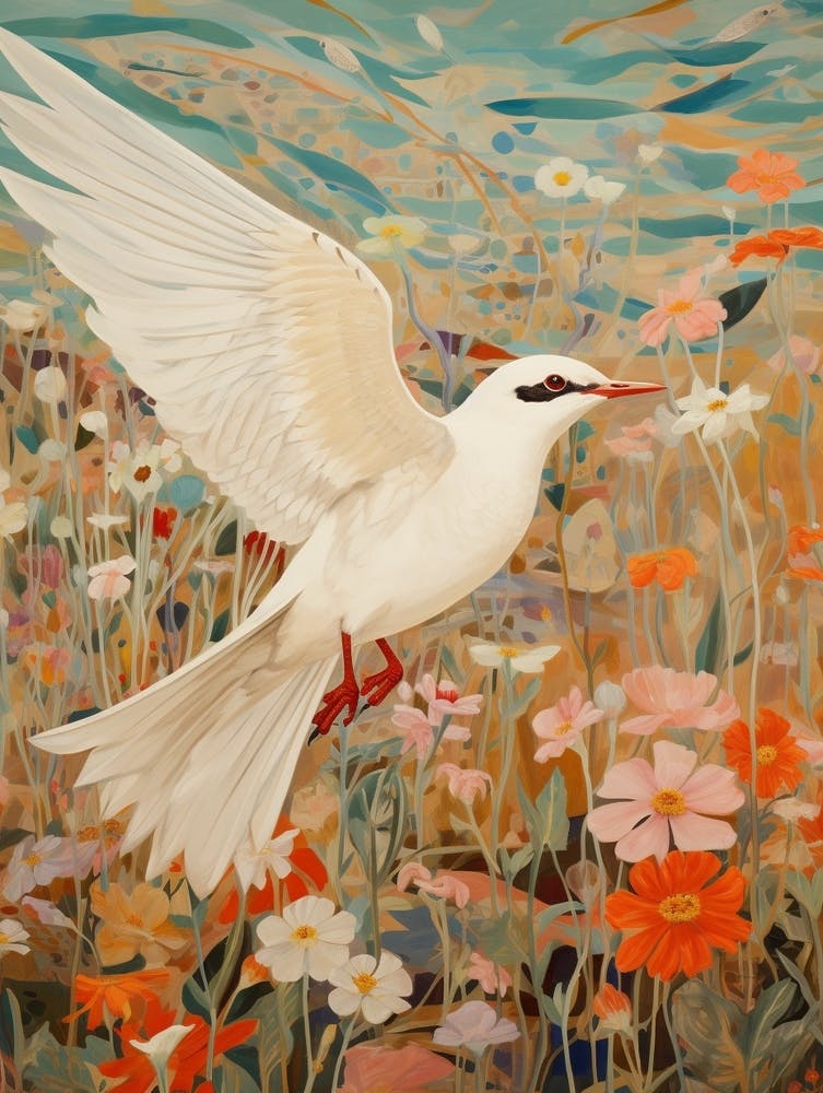 Common Tern 4 Detailed Bird Painting