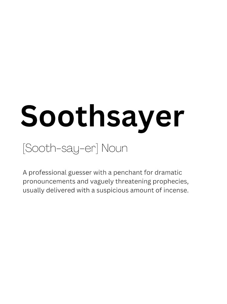 Soothsayer Definition Meaning 1