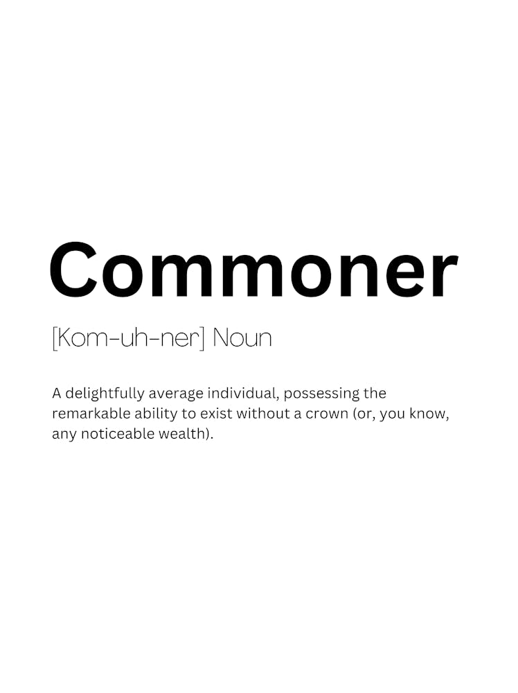 Commoner Definition Meaning