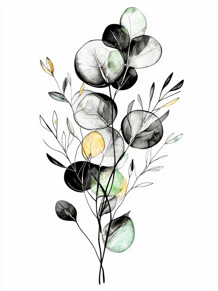 Eucalyptus Leaves nature flora art