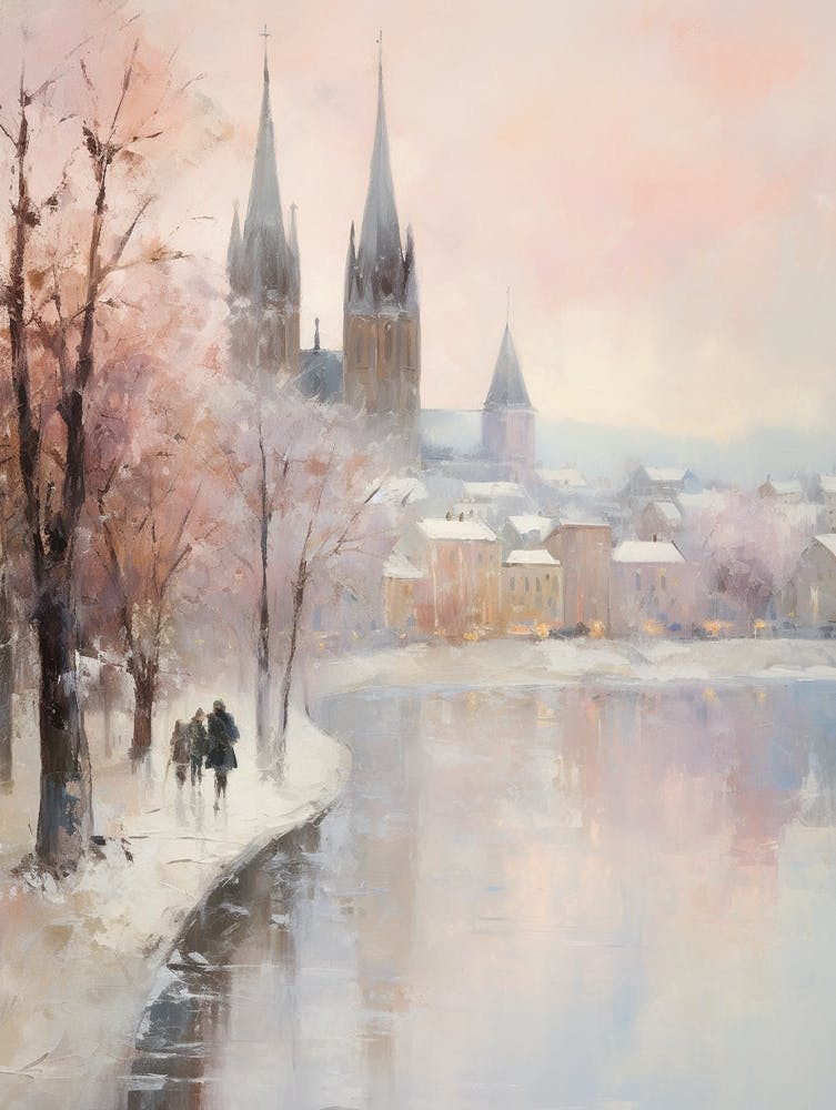 Dreamy Winter Painting Cologne France 2
