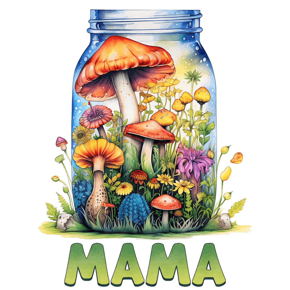 Maman Champignon Dans un Bocal
