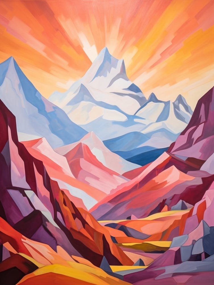 Mountains Abstract Minimalist 10