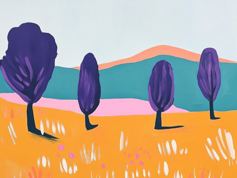 Three Trees In A Field 2