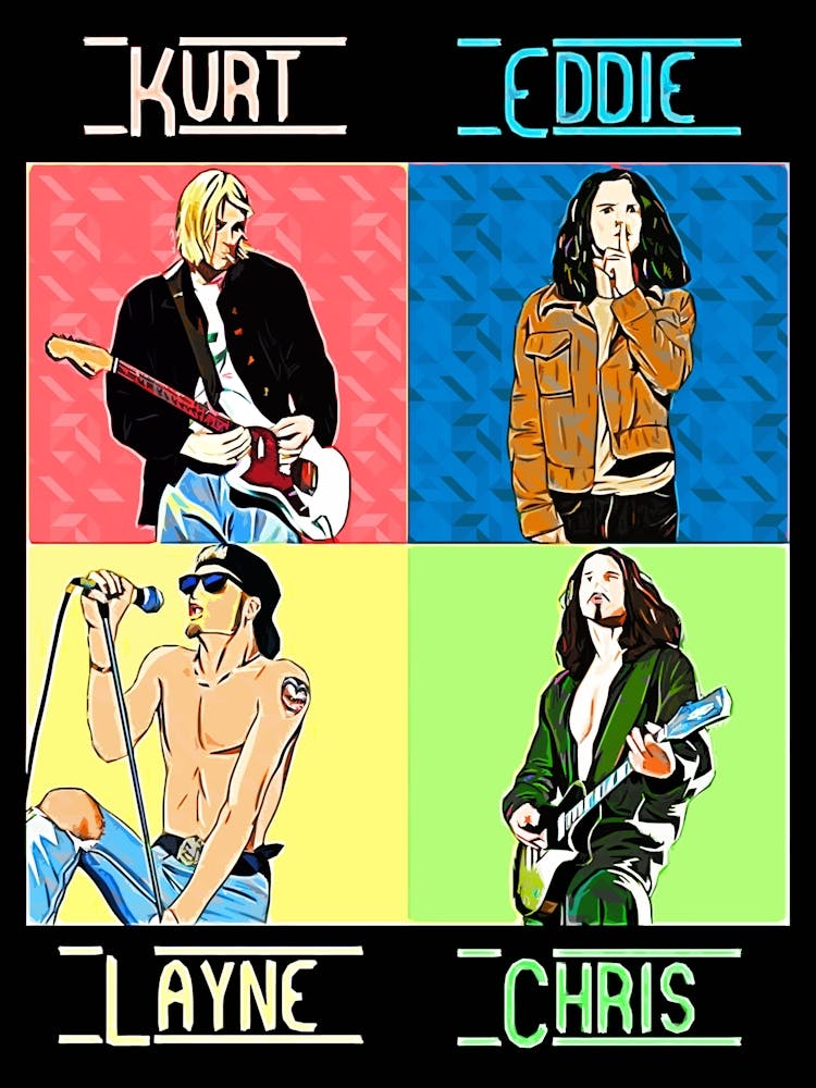 Kurt Eddie Lynne Chris rock music