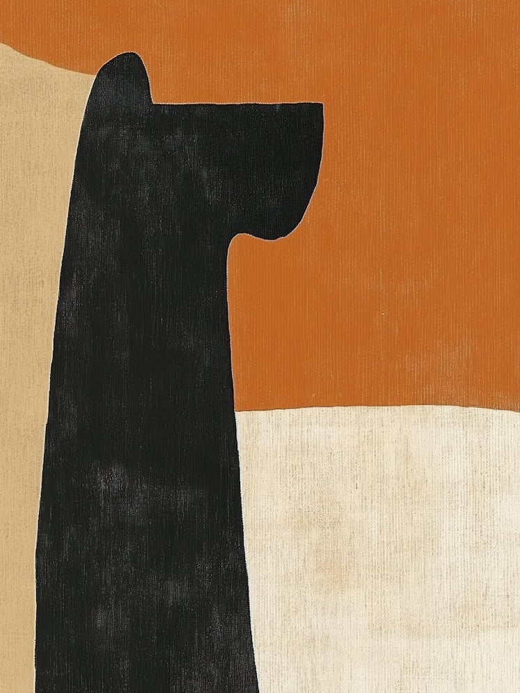 Abstract Dog Canvas Print