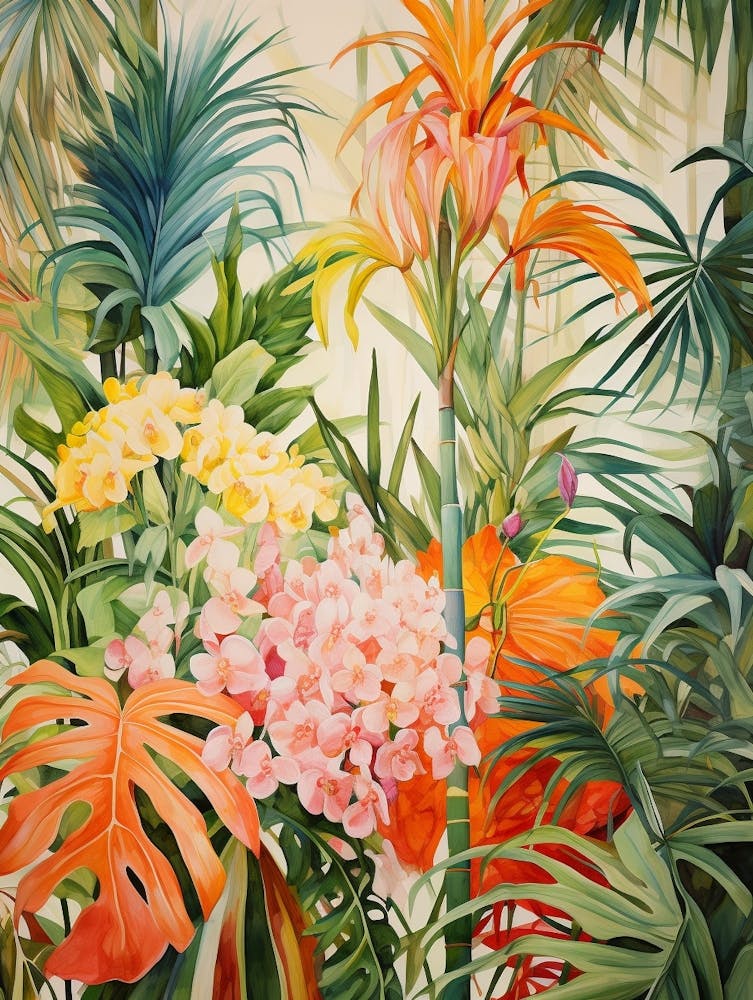 Tropical Plant Painting Areca Palm 1