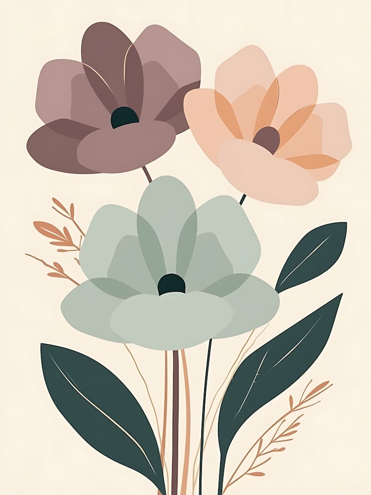 Gentle Bloom Aesthetic Tranquil Nature Wall