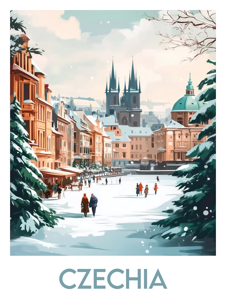 Affiche de voyage Czechia