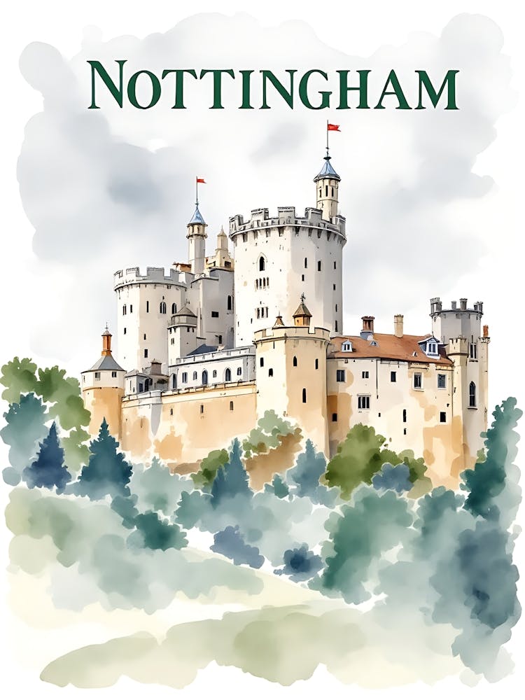 Nottingham Retro Vintage Travel V 01