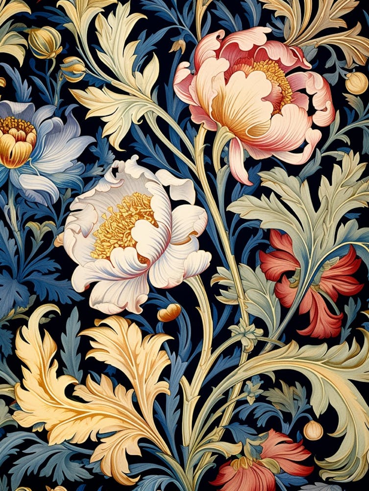 William Morris Floral Wallpaper 9