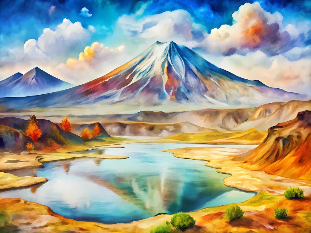 Van Gogh Tongariro National Park New Zealand